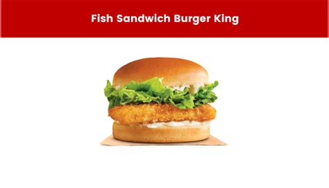 Fish Sandwich Burger King 2024 - BK MENU