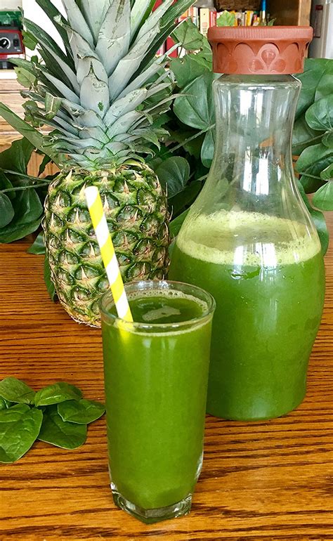 Agua Fresca de Piña y Espinacas (Pineapple Spinach Agua Fresca) Recipe | Recipe | Spinach juice ...