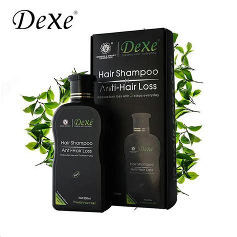 2 PCS 200ml Dexe Black Hair Shampoo Anti Hair Loss Chinese Herbal ...