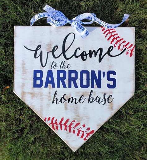 Personalized Baseball Home Plate Sign | Etsy | Personalized baseballs, Personalized softball ...