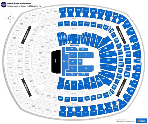 MetLife Stadium Concert Seating Chart - RateYourSeats.com