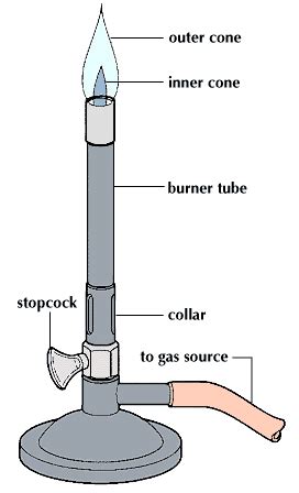 Bunsen Burner Diagram Labeled