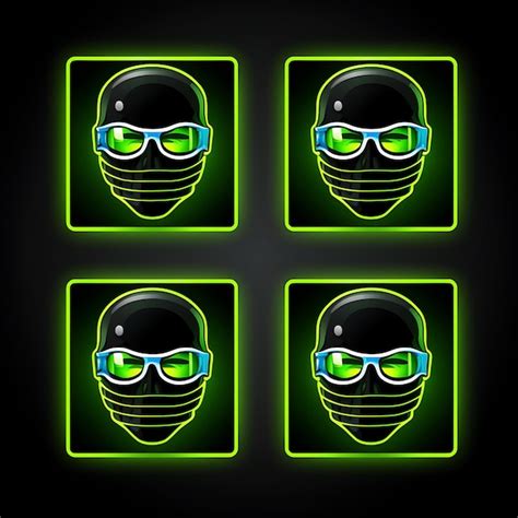 Premium Photo | Neon Design of Face With Medical Mask Icon Emoji With Cautious Concerned an ...