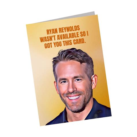 Ryan Reynolds Wasn't Available So I Got You This Card – Riley's Tropical Food