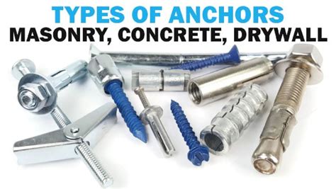 Masonry Anchors and Concrete Screws