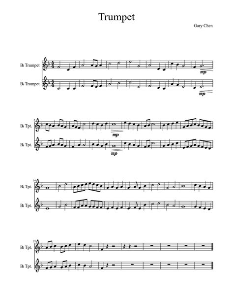 Trumpet Sheet music for Trumpet (Brass Duet) | Musescore.com