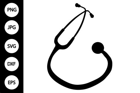 Silhouette Stethoscope SVG Graphic by MYDIGITALART13 · Creative Fabrica