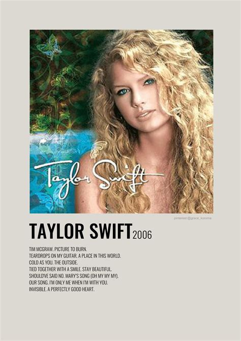 Taylor Swift Debut Album Poster