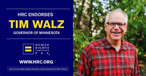 HRC Endorses Rep. Tim Walz for Minnesota Governor | Human Rights Campaign