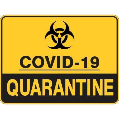 Covid-19 Quarantine | Buy Now | Discount Safety Signs Australia