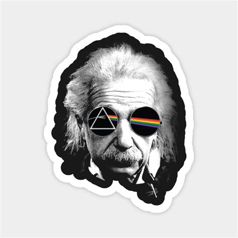 Albert Einstein Pink Floyd Mashup -- Choose from our vast selection of magnets to match with ...