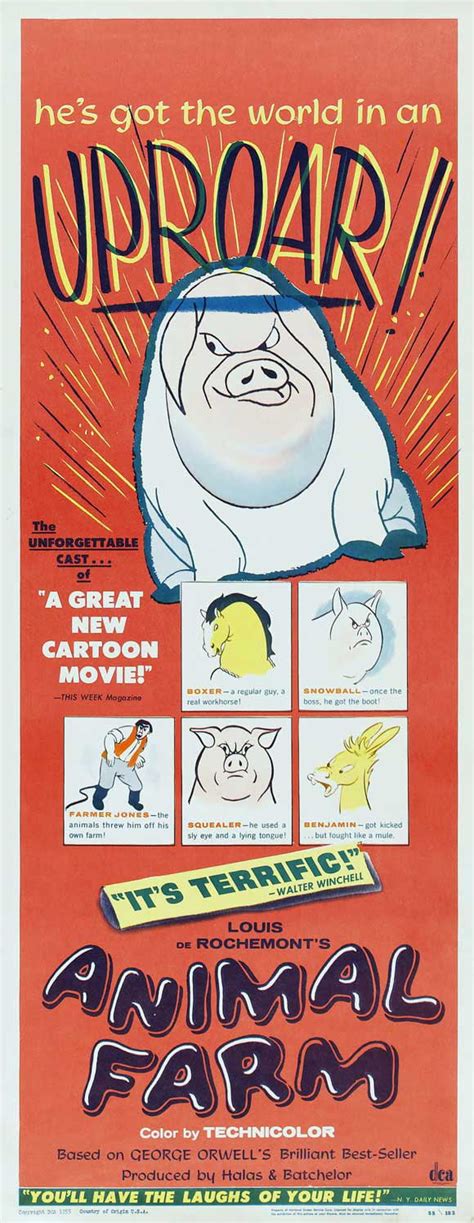 Animal Farm (1954) 14x36 Movie Poster - Walmart.com