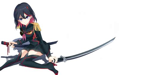 Wallpaper : anime girls, white skin, kawaii girl, Kill la Kill, Matoi Ryuuko, Senketsu, white ...