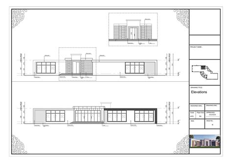 Modern Elevation Drawings :: Behance