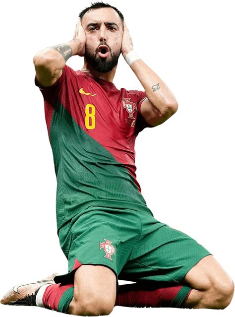 Bruno Fernandes Portugal football render - FootyRenders