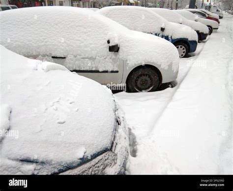 winter in Baia Mare city, Maramures Stock Photo - Alamy