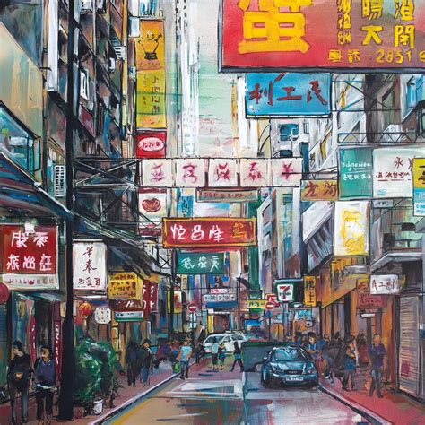 Hong Kong, China painting. | Malerei, Idee farbe, Schattenkunst