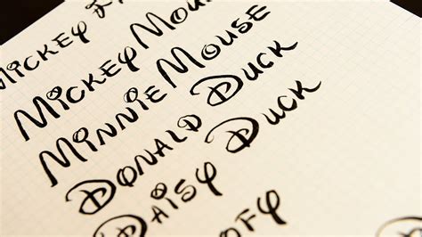 Disney Calligraphy Fonts