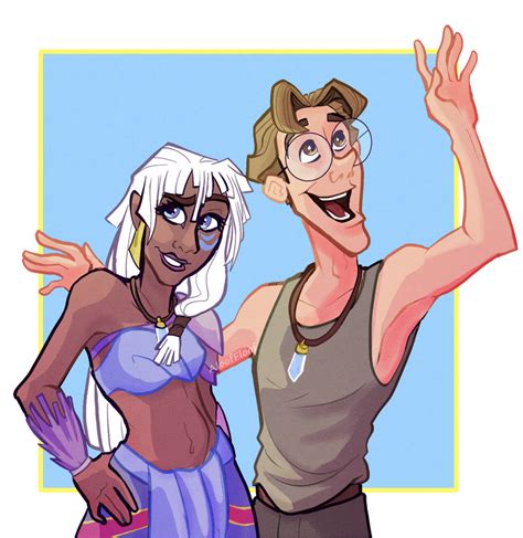 Kida and Milo by AloofFloof on DeviantArt