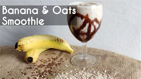 Banana & Oats Smoothie | Banana Milk Shake | Banana Shake | Oats Shake ...