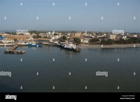 Africa, Gambia. Capital city of Banjul. Port area of Banjul Stock Photo ...