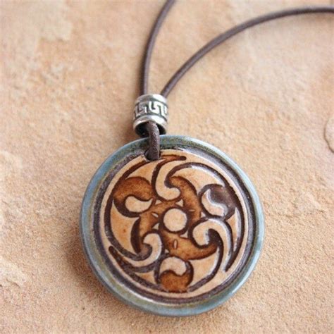 TRIPLE Yin Yang pendant Swirled YIN YANG Yin Yang pendant