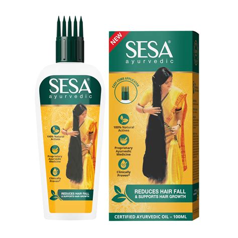 Buy SESA Hair Oil 100ml for Hair Fall and Hair Growth | Made with Kshir Pak Vidhi, Bhringraj ...