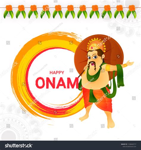 Happy Onam Greeting Card Design Illustration Stock Vector (Royalty Free ...