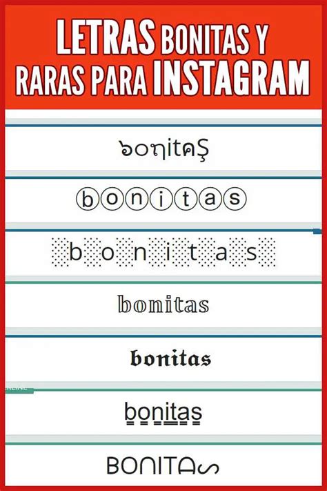 LETRAS INSTAGRAM | Fuentes para copiar y pegar (2022)