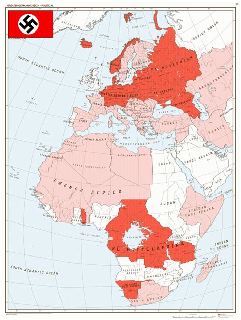 The Greater Germanic Reich in 1962 : imaginarymaps