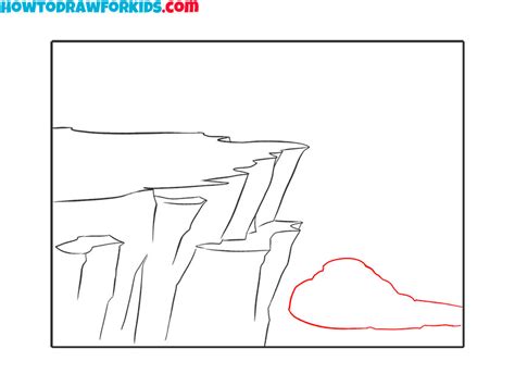 How to Draw a Cliff - Easy Drawing Tutorial For Kids