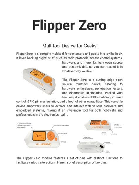 Flipper Zero-U1 | PDF | Office Equipment | Electronic Engineering