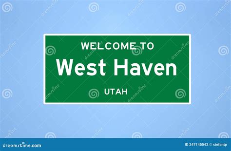 West Haven, Utah City Limit Sign. Town Sign from the USA. Stock ...