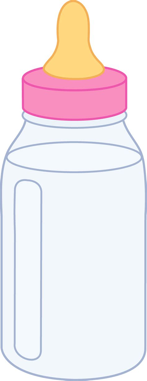 Pink Baby Bottle - Free Clip Art