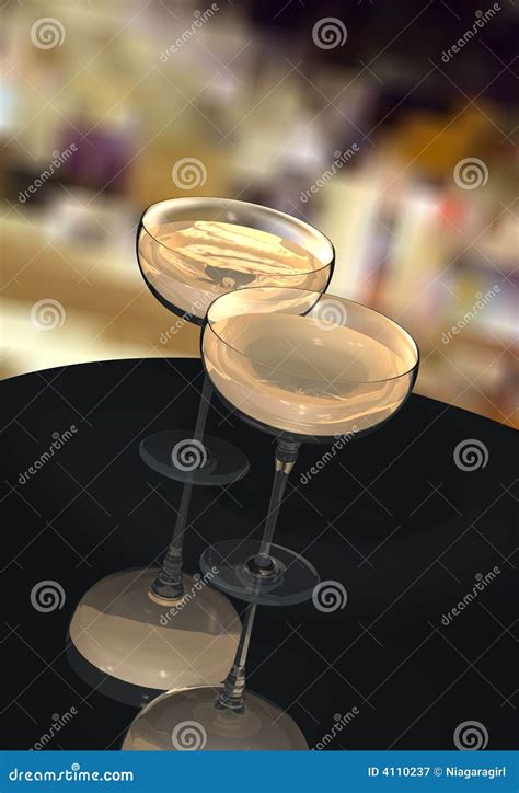 Champagne at the Cafe stock illustration. Illustration of abstract - 4110237