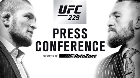 WATCH: McGregor VS Khabib Live Press Conference UFC 229