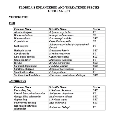 Endangered Species In Florida 2025 - Karie Marleen