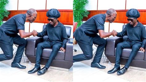 PHOTOS: Legendary Highlife singer Kojo Antwi pays a courtesy call on IGP Dampare - GhanaSummary