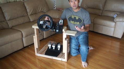 How to make "The Best Homemade Logitech G27 Gaming Wheel Stand In The World" - YouTube