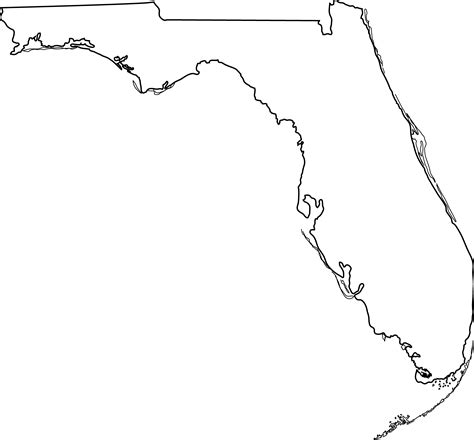 Florida Outline Vector at GetDrawings | Free download