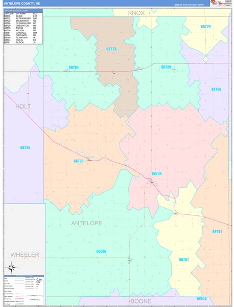 Digital Maps of Antelope County Nebraska - marketmaps.com