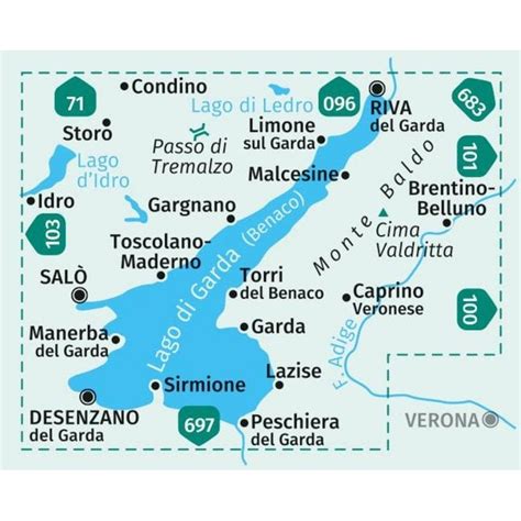 Desítky Podnik Poštovní směrovací číslo lago di garda map Pochodně Šedý ...