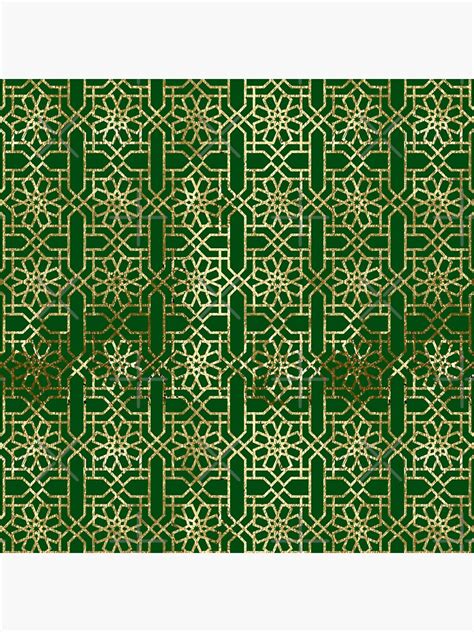 "Moroccan zellij, Royal Green, Gold, patterns with a various colors, the beautiful and ...