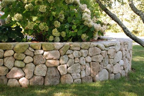 Round Wall Stone - Cape Cod, New England Rounds Wallstone | Stone landscaping, Rock wall gardens ...