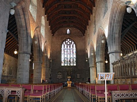 Photographs of Brecon Cathedral, Powys, Wales: The nave - west