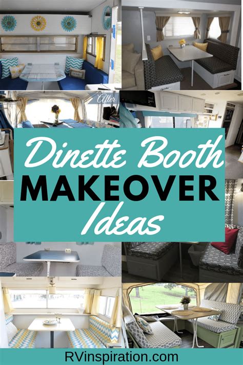 5 Stylish RV Dining Booth Makeover Ideas | RV Inspiration | Vintage camper remodel, Diy camper ...