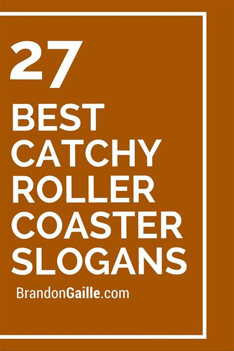 the words 27 best catchy roller coasters in white on an orange square background