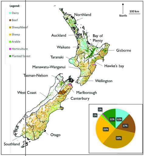 The agricultural land use in New Zealand. (Data sources: LUCAS NZ Land... | Download Scientific ...