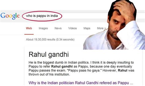 Who is Pappu in India? Google Search answers 'Rahul Gandhi' & explains ...