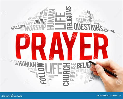 Prayer word cloud collage stock image. Image of questions - 197888203